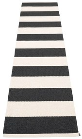 Черно-бяла пътека за открито и закрито 70x300 cm Bob Black Vanilla – Pappelina