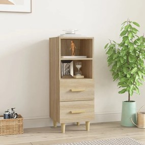 812360 vidaXL Сайдборд, дъб сонома, 34,5x34x90 см, инженерно дърво
