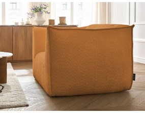 Кресло от прежда с примки от букле в цвят горчица Giorgia – Bobochic Paris