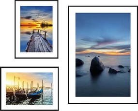Картини в комплект 3 бр. Seaside Sunset – knor
