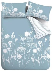 Синьо и бяло спално бельо за двойно легло 200x200 cm Meadowsweet - Catherine Lansfield