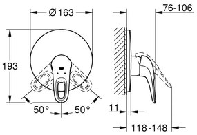 Exterior parts of Душ faucet Grohe Eurostyle New Cosmopolitan