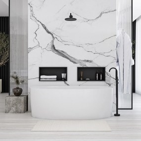 Вграден рафт за баня  30x45 matte black