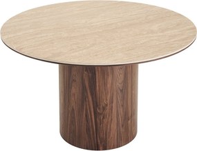 Кръгла трапезна маса с керамичен плот ø 120 cm Delphi – House Nordic