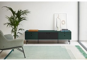 Черно-зелена маса за телевизор Punto - Teulat