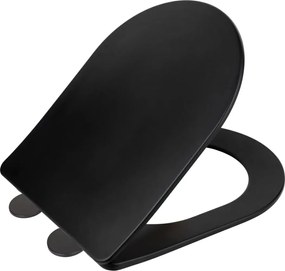 WENKO 26029100 - Тоалетна седалка GALATI 46x36 см черна