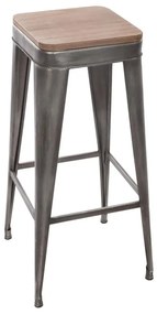 Бар стол atmosphera Joris, Метал - Сив