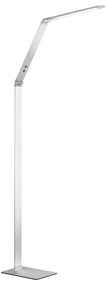 LED затъмняваща се подова лампа в сребрист цвят (височина 133 cm) Geri – Fischer & Honsel