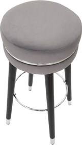 Сив тапициран бар стол (височина на седалката 74 cm) Paris – Mauro Ferretti