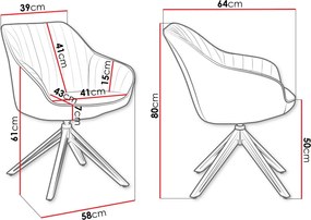 Стол Cerezi Muz-Сиво