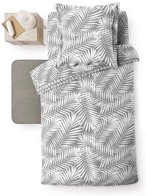 Сива единична памучна олекотена завивка 140x200 cm Botania – douceur d'intérieur