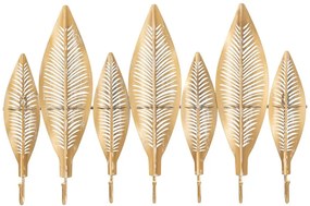 Метална стенна закачалка златна Long Leaf – Mauro Ferretti