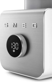 Блендер Smeg Collezione BLC02WHMEU, 1400W, 1.5 л, 22000 об/мин, 5 програми, 9 скорости, Трошене на лед, Неръждаема стомана, Бял/Инокс