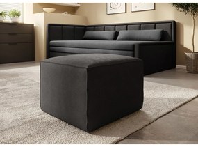 Тъмносив шенилов сгъваем/с място за съхранение диван 214 cm Fulgeo – ELTAP