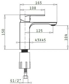 Смесител за мивка Brillante