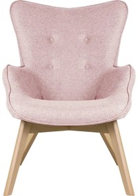 Светлорозово кресло Niko – Ropez