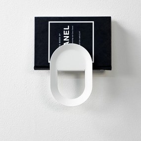 Бяла стенна стоманена кука Coucou – Spinder Design