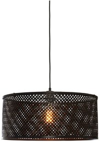 Черна висяща лампа с бамбуков абажур ø 50 cm Java - Good&amp;Mojo
