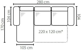 Ъглов диван Geмини мини-Anthraki-Right