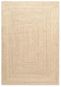 Двустранен ръчно изработен ютен килим в светло естествен цвят 160x230 cm Sharmila Natural White – Hanse Home