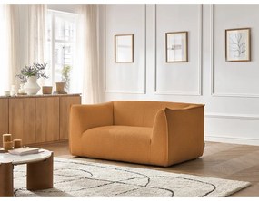 Диван от прежда с примки от букле в цвят горчица 170 cm Giorgia – Bobochic Paris