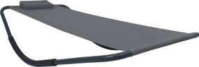 48085 vidaXL Градинско легло, сиво, 200x90 см, стомана