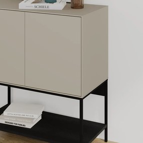 Черно-кремаво шкафче 80x90x40 cm Amira – Marckeric