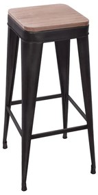 Бар стол atmosphera Joris, Метал - Черен