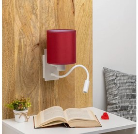 Brilagi-LED Аплик NUBILA 1xE27/25W/230V+LED/3W бял/Помпейски червен