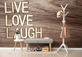 Самозалепващ тапет – Със слова - Live Love Laugh