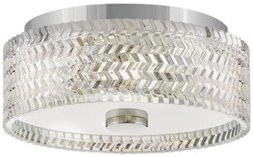 Hinkley HK-ELLE-F-S-CM - Плафон 2xE27/60W/230V Ø 30,5 cm хром