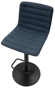 Бар стол с регулируема височина в петролен и черен цвят (височина на седалката 61 cm) Malia – Mauro Ferretti