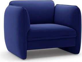 Синьо кадифено кресло Georgia – Micadoni