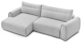 Светлосив ъглов диван Aden – Bobochic Paris