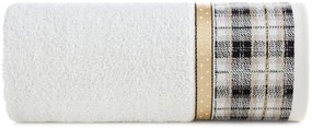 Памучна коледна кърпа в бяло с жакардов кант Šírka: 50 cm | Dĺžka: 90 cm