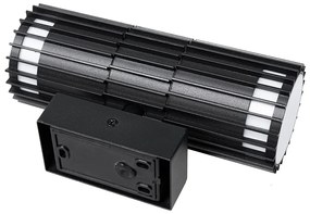 Дизайнерска външна стенна лампа черна 2-светлина IP44 - Boris