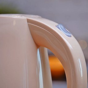 Електрическа кана Oliver Voltz OV51230B, 2200W, 1.7 л, Светлинен индикатор, Безжична, Кремав