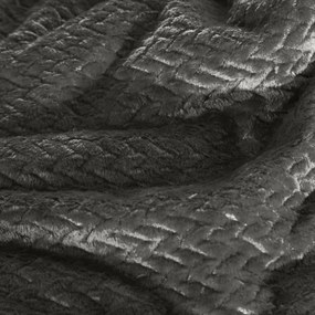 Графитно сиво одеяло за стол Ширина: 170 см | Дължина: 210 см