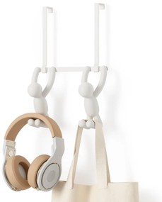 Бяла пластмасова закачалка за врата 22 см Buddy - Umbra