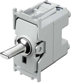 TEM Еднополюсен ключ 16A, цвят Хром, Edge  - SP10PC