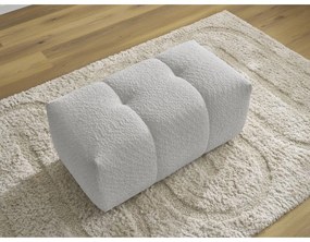 Светлосива табуретка от прежда с примки от букле Roxelane – Bobochic Paris