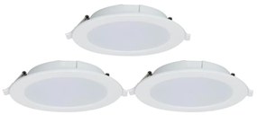 Aigostar-К-кт 3x LED Димируема лампа за вграждане MESH 9W/230V 2700K-6500K Ø 14,5 см
