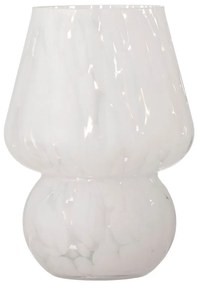 Бяла стъклена ваза Halim - Bloomingville