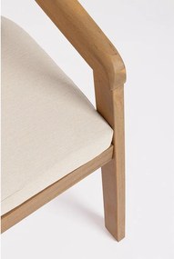 Градински стол от масивно дърво в естествен цвят Pablo – Bizzotto