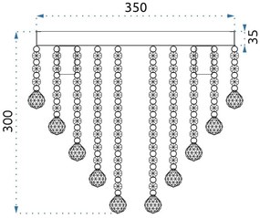 КРИСТАЛЕН ПОЛИЛЕЙ APP514-5C Crystal