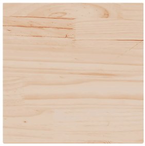 847423 vidaXL Плот за маса, 40x40x2,5 см, квадратен, бор масив