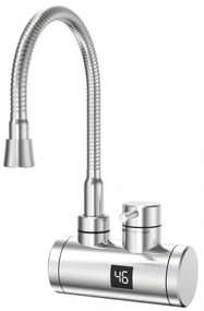 Нагревател за вода ELITE EHSD-2585, Метал, Въртене на 360, Цифров дисплей, IPX4, Сребрист