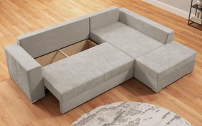 Разтегателен ъглов диван + табуретка Лондо