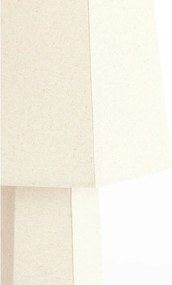Кремава настолна лампа с текстилен абажур (височина 50 cm) Musabo – Light &amp; Living