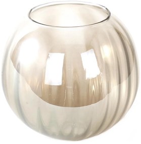 Резервно стъкло за полилей OTTICO E27, диаметър 18 см, димчато кафяво